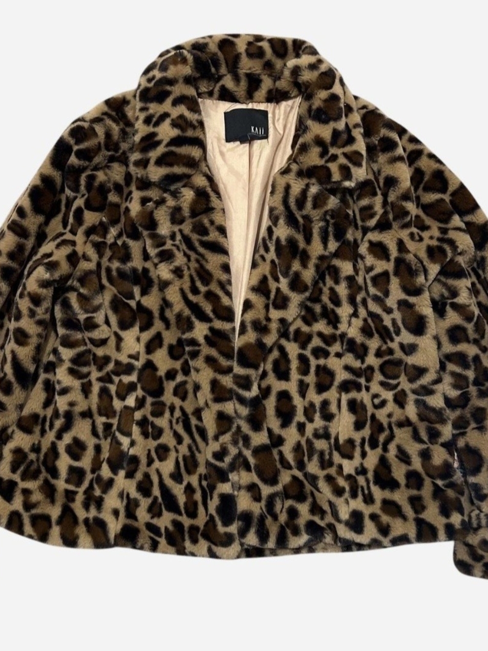 Y2K Leopard Faux Fur Jacket